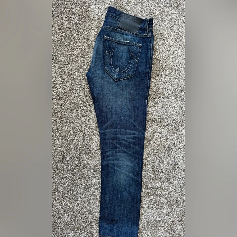 True Religion Dark Blue Slim Straight Jeans